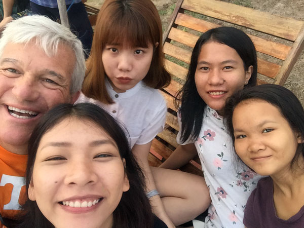 Dr. Chesney with HOL Children